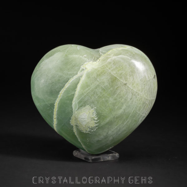 Green Moonstone Heart