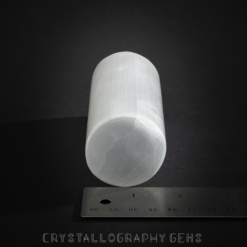 Selenite Cylinder  Crystallography Gems