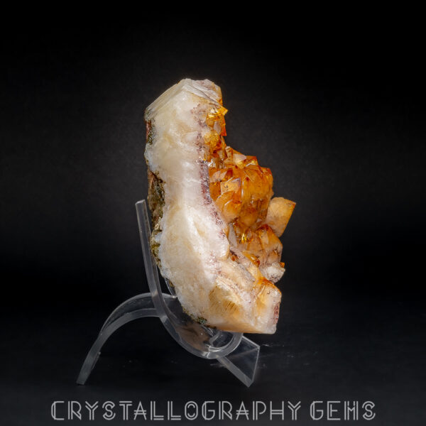 Heat Treated Citrine with Hematite Inclusions
