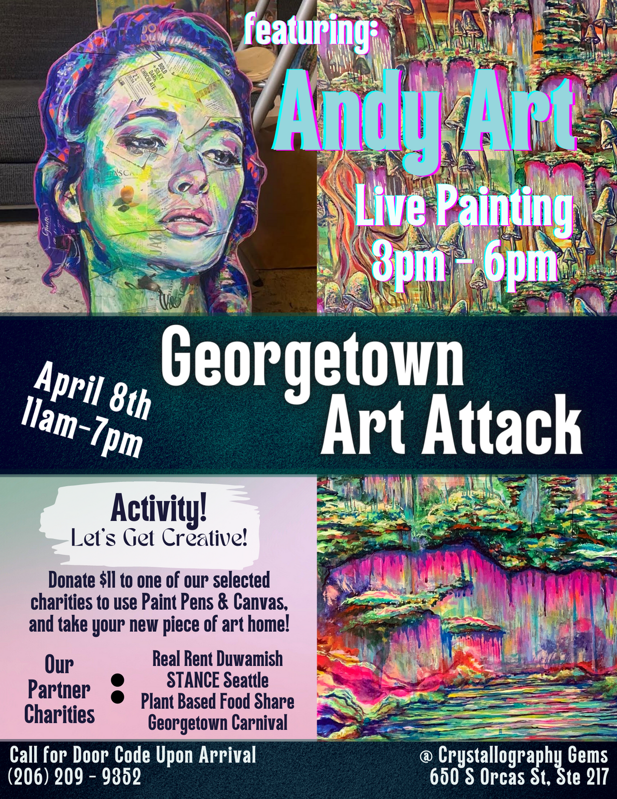 Read more about the article Georgetown Art Attack, featuring Andy Art