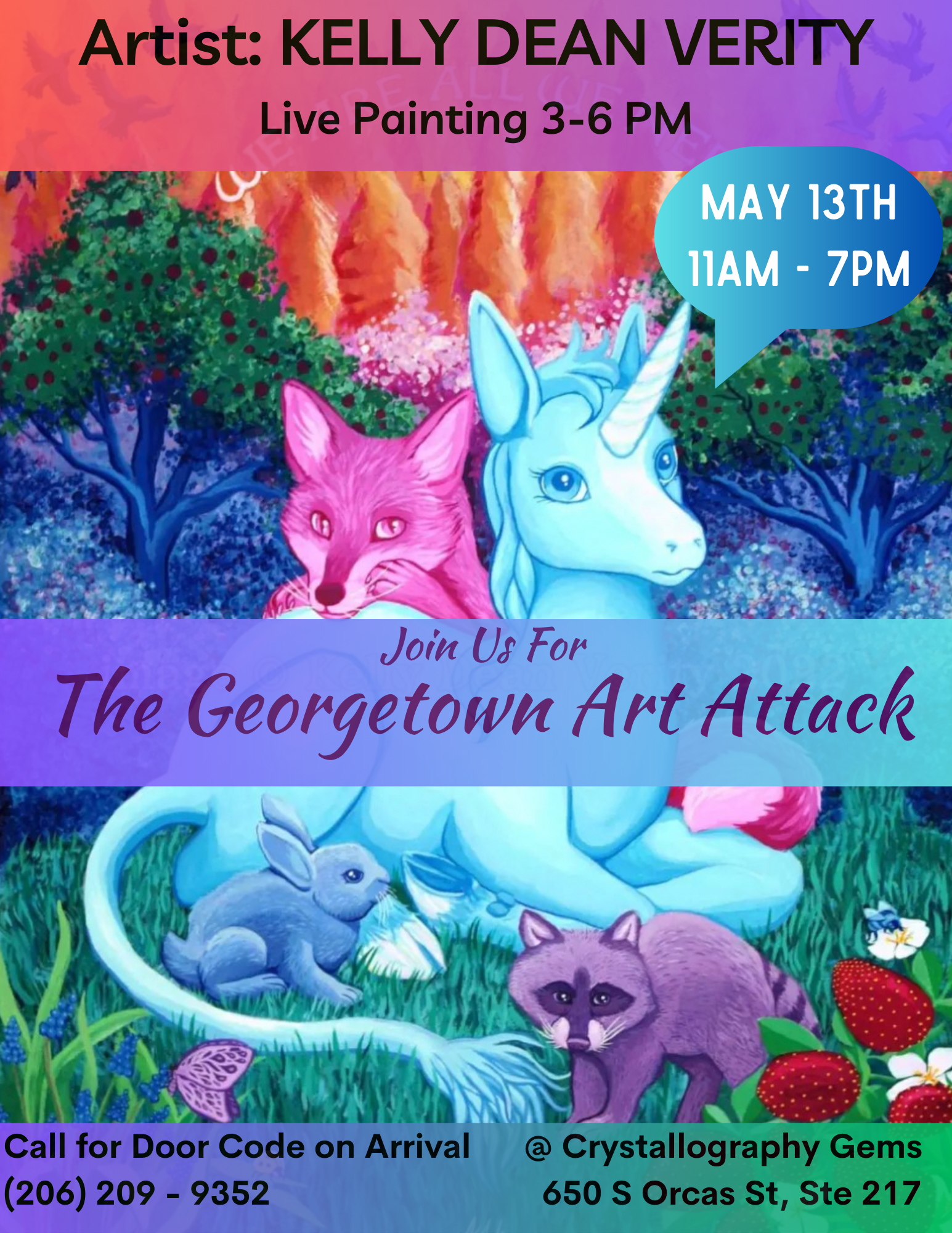 Read more about the article Georgetown Art Attack, featuring Kelly Dean Verity