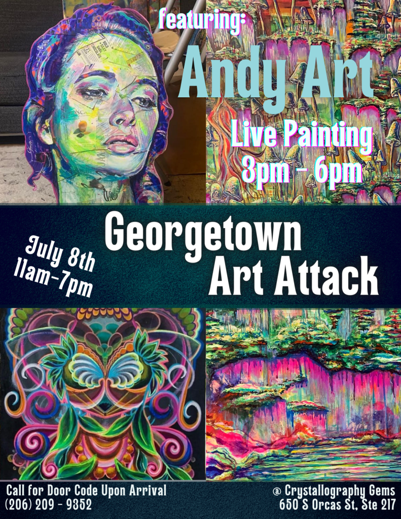 Join us for Georgetown Art Attack featuring Andy Art on July 8th