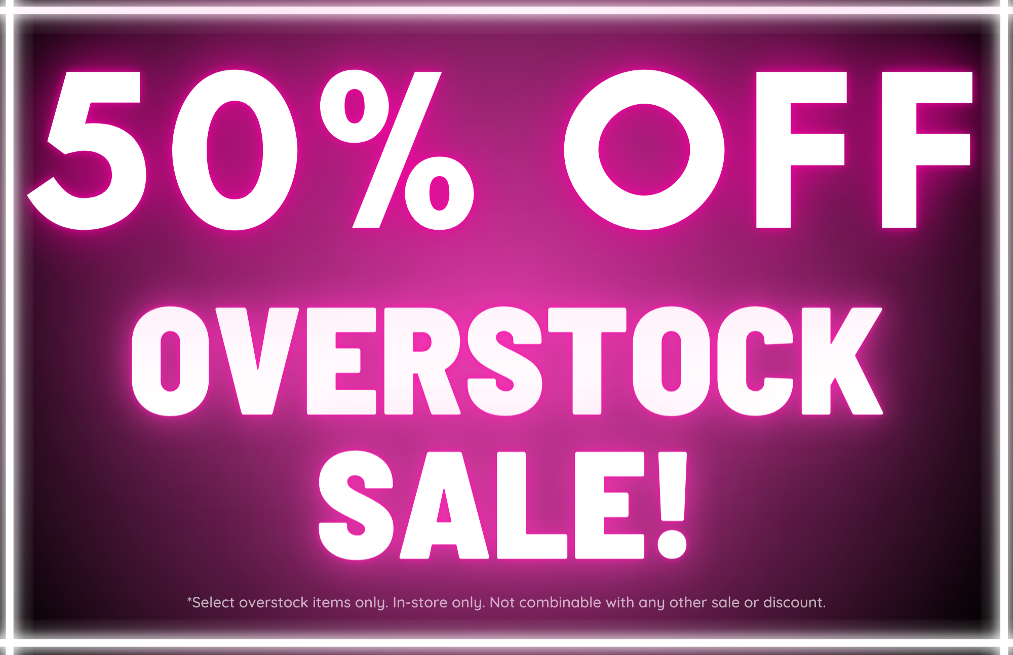Overstock Items Sale