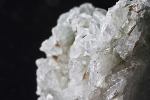Closeup of raw Albite crystal