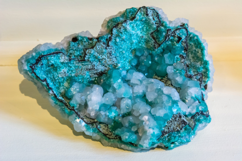 Aurichalcite crystal cluster