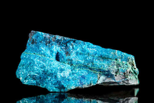 Blue Apatite raw crystal