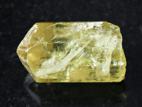 Golden Apatite raw crystal