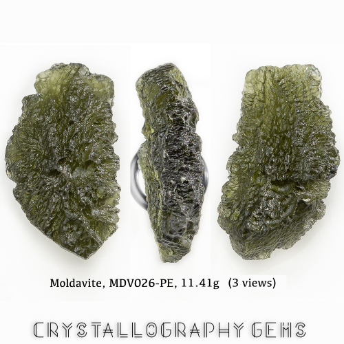 Moldavite raw crystals