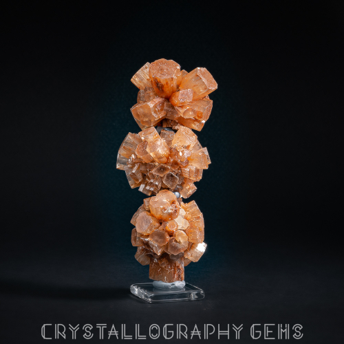 Red Aragonite raw crystal cluster