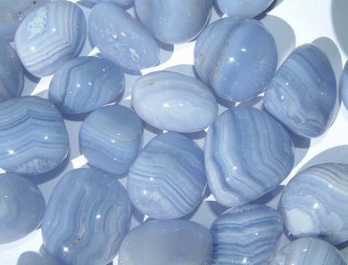 blue lace agate crystal tumbled