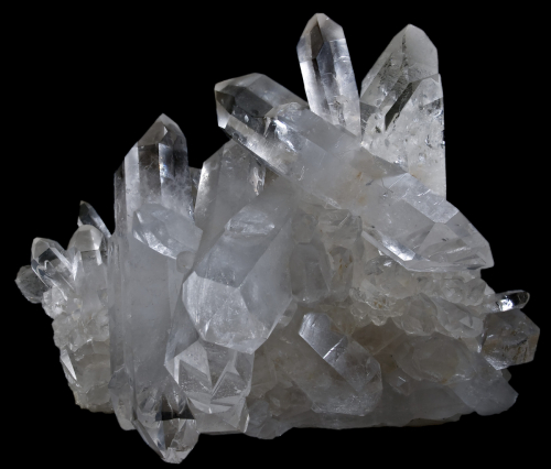 quartz crystal mineral cluster specimen stone clear brazil